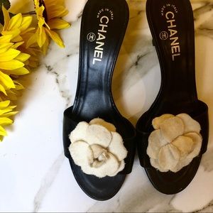 Chanel Vintage Camellia Heels